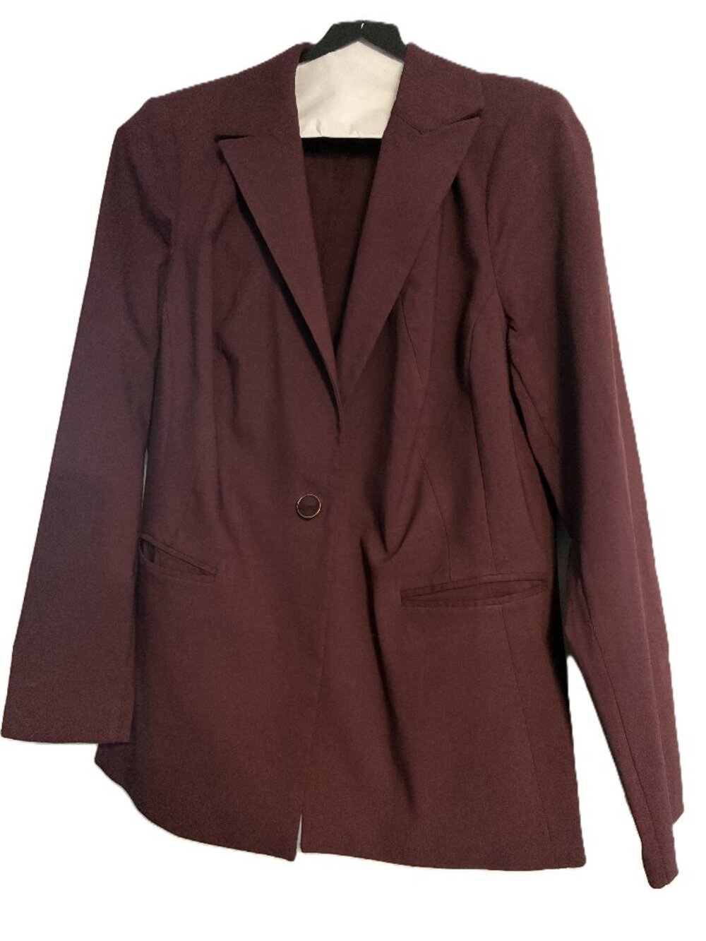 🍷 Lane Bryant “Bryant” Blazer – Burgundy – Size 16 🍷
